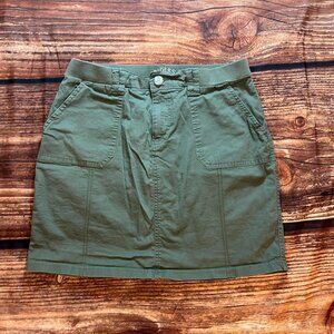 🫒 Khaki Green Mini Skirt – Riders by Lee, Size 6M